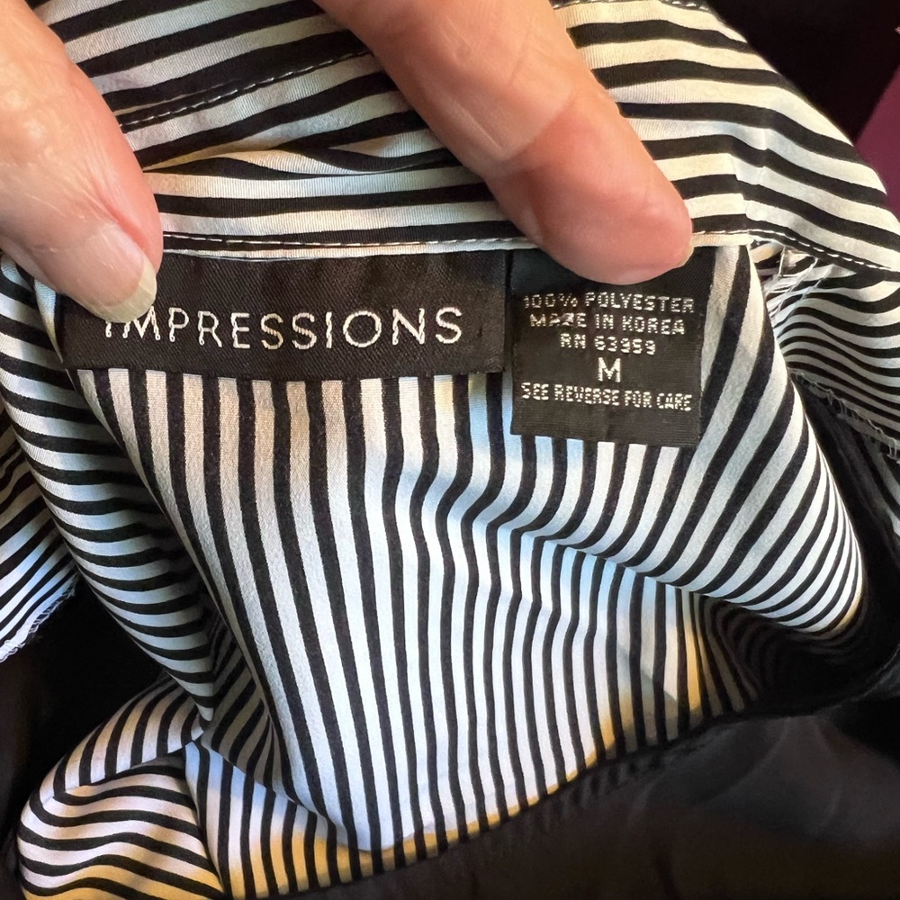IMPRESSIONS LADIES TOP SIZE M - Picture 4 of 5